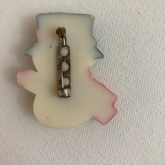 Vintage Christmas Pin Snowman - Picture 2 of 3